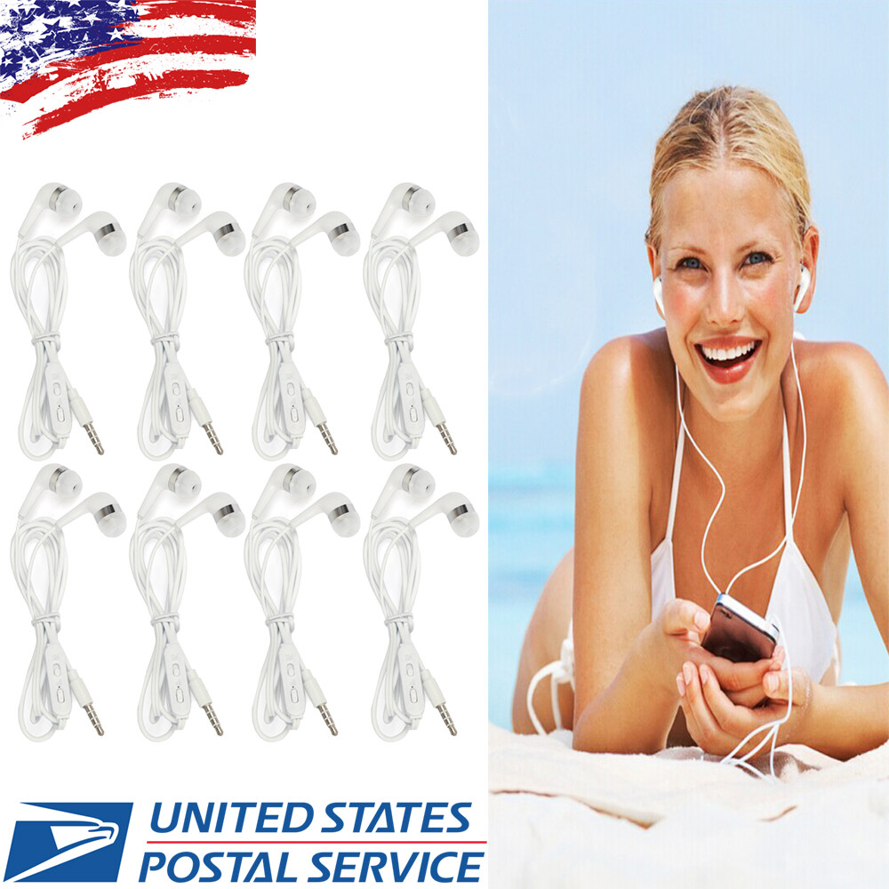 8Pcs In-Ear Earphone Headphone 3.5mm for Samsung Galaxy iPod MP3 iPhone Music
