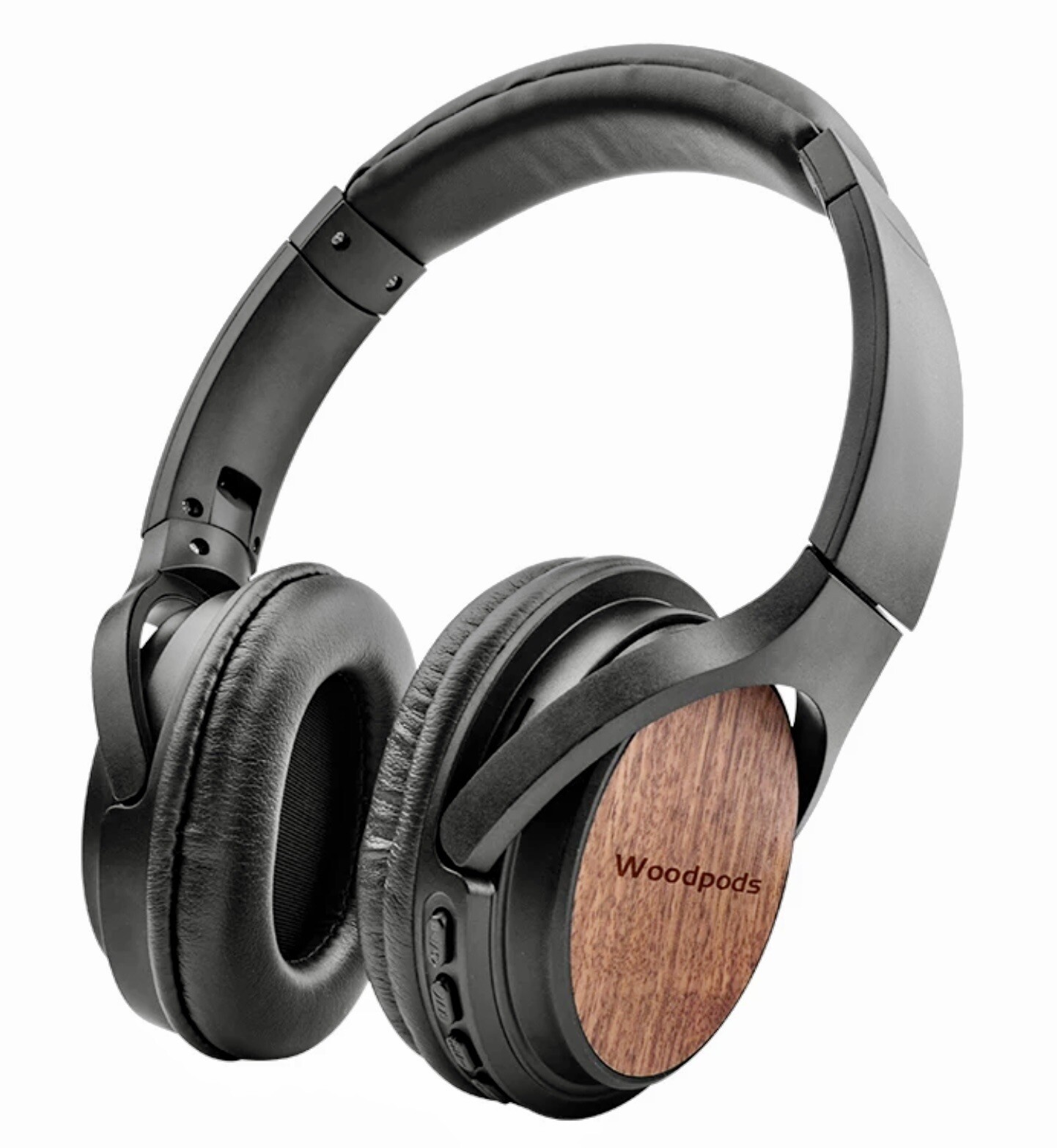 Headphones Over-Ear Wood Walnut Wireless Bluetooth, Woodpods, V5.0 Great Sound!