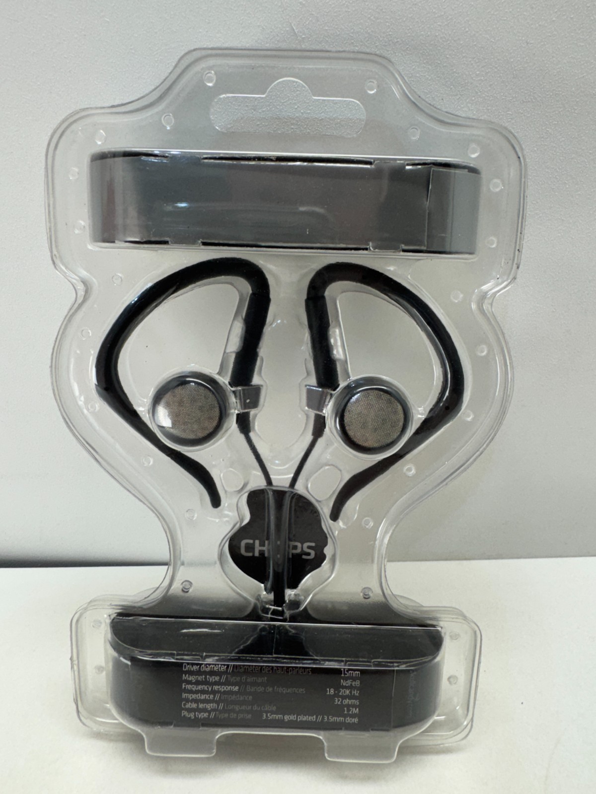 Vintage Skullcandy Chops Earbuds Silver Black Active Grip Sport Headphones New N