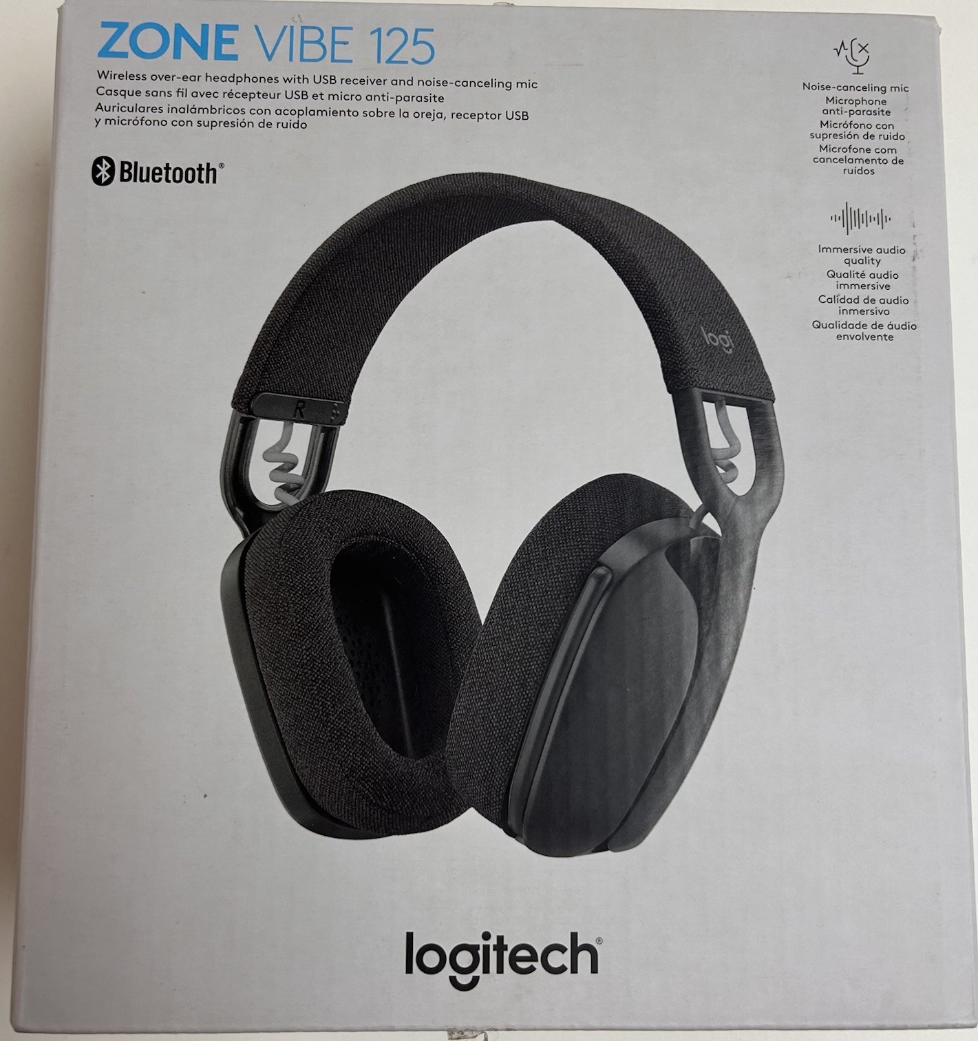 Logitech Zone Vibe On Ear Wireless Headphones – Graphite Gray