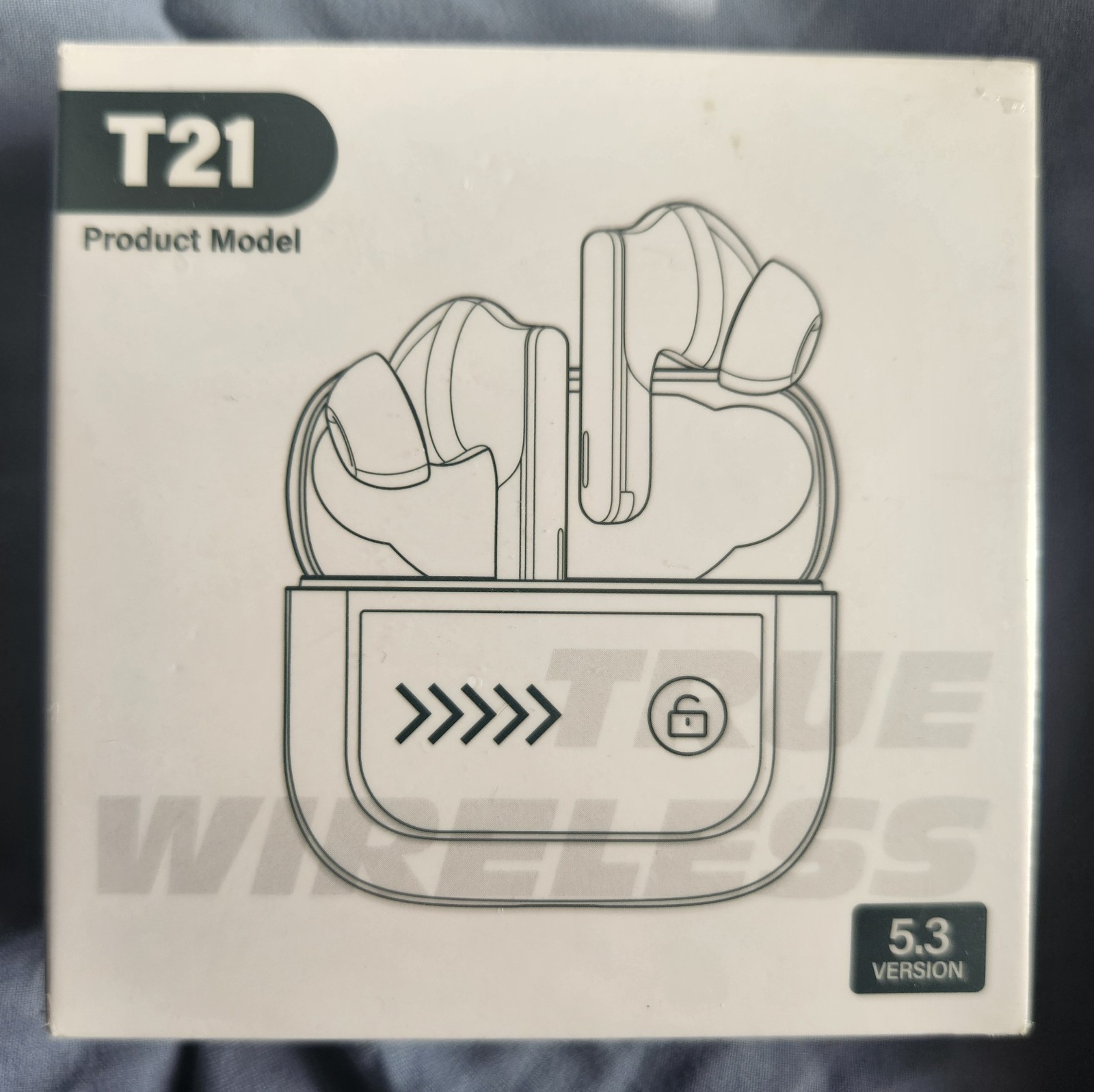 T21 Wireless Earbuds In ear Active Noise Canceling Deep Bass HD Call New in Box