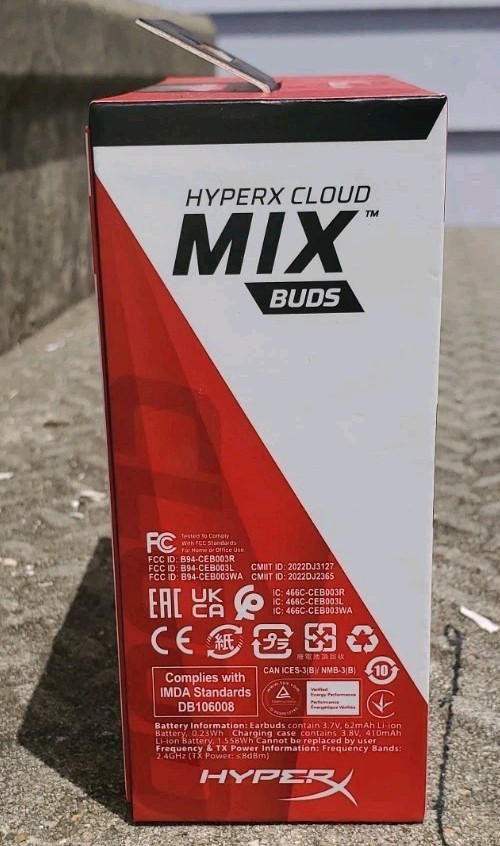 HyperX Cloud Mix Buds Wireless Earbuds Open Box MISSING Piece