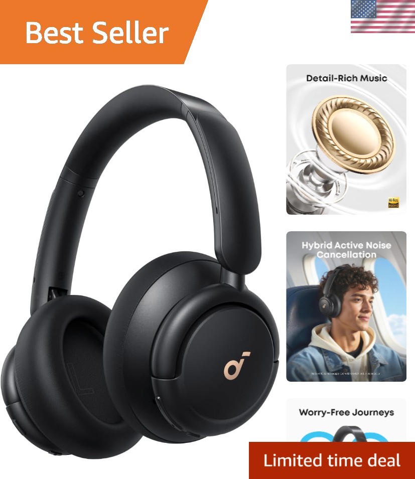50-Hours Wireless Q30 Headphones with Hybrid Noise Cancellation & Bluetooth 5.0