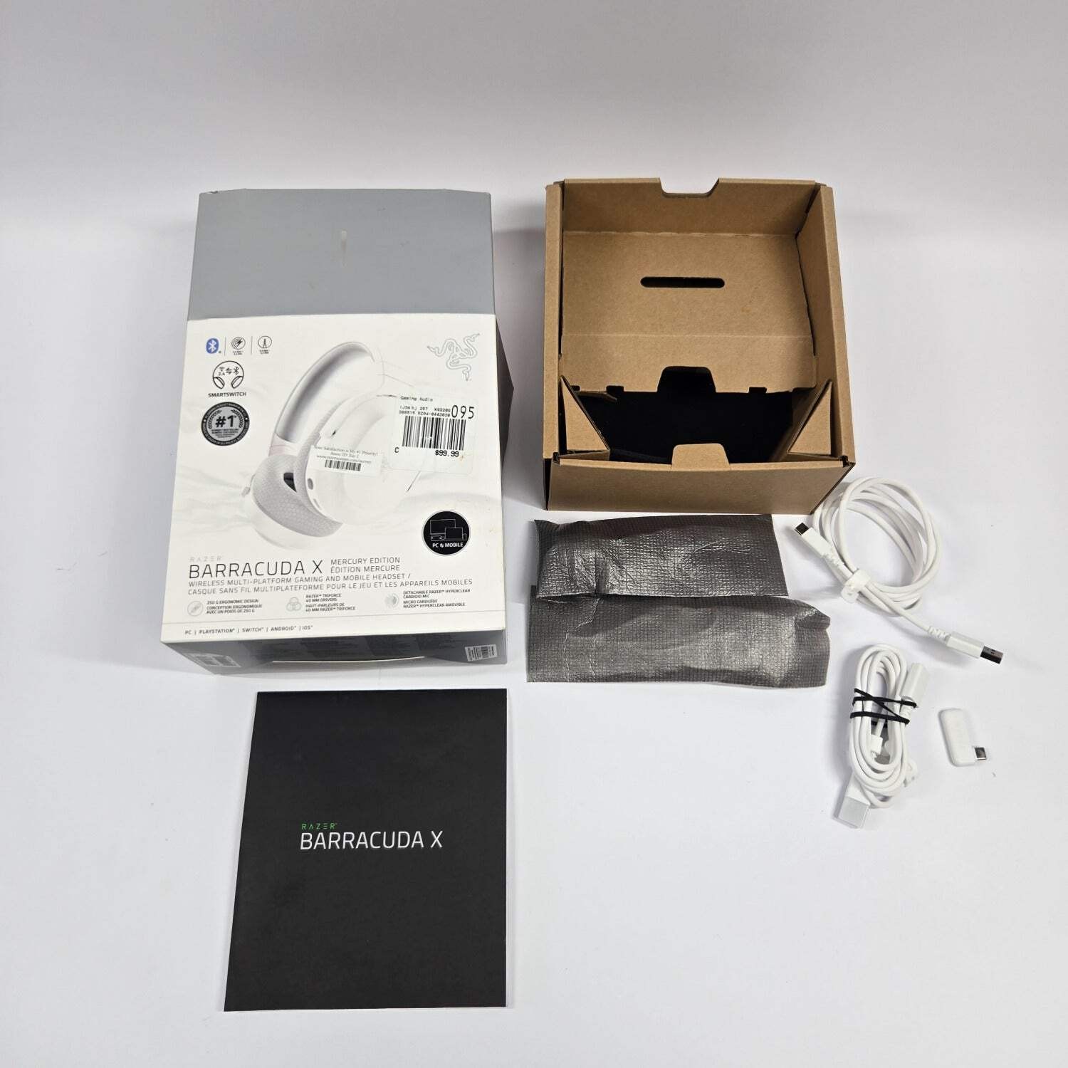 Razer Barracuda X White RZ04-05220400-R3U1 Wireless Gaming Headset For PC