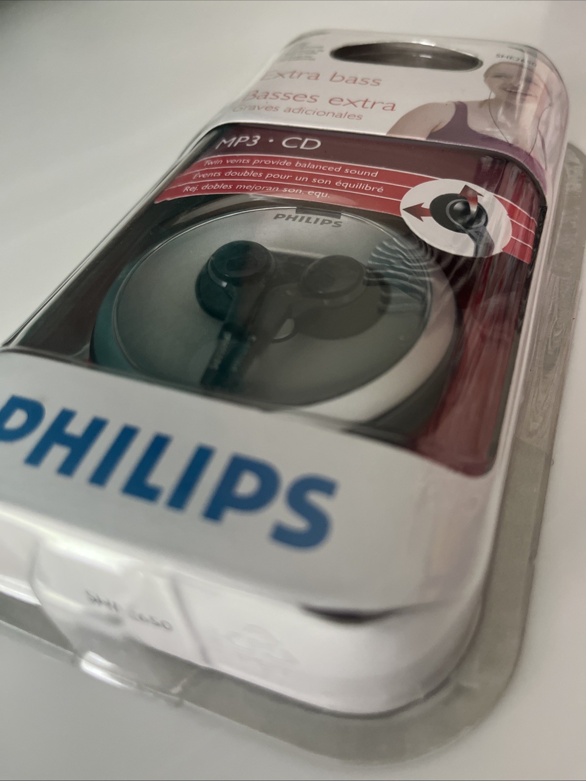 Philips In Ear Headphones SHE2650 Vintage Bass New-Open Box (read description)