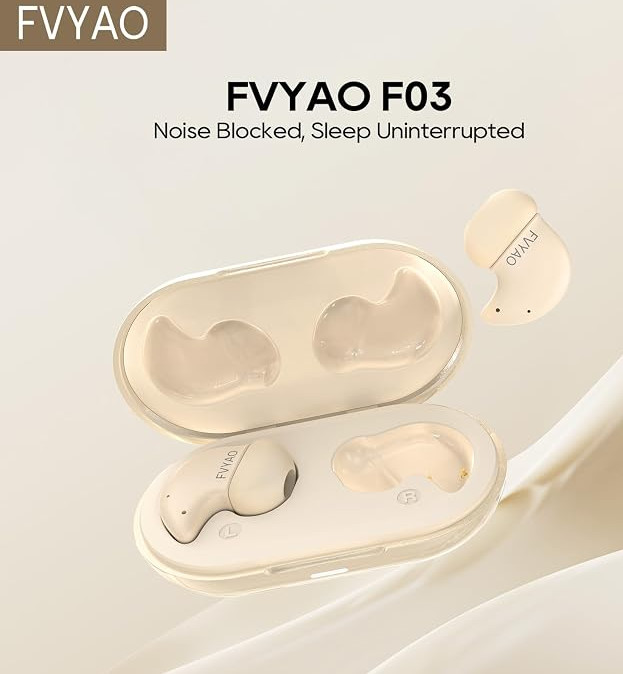 FVYAO FO3 Sleep Earbuds Bluetooth in Ear Light-Weight Headphones Noise Block