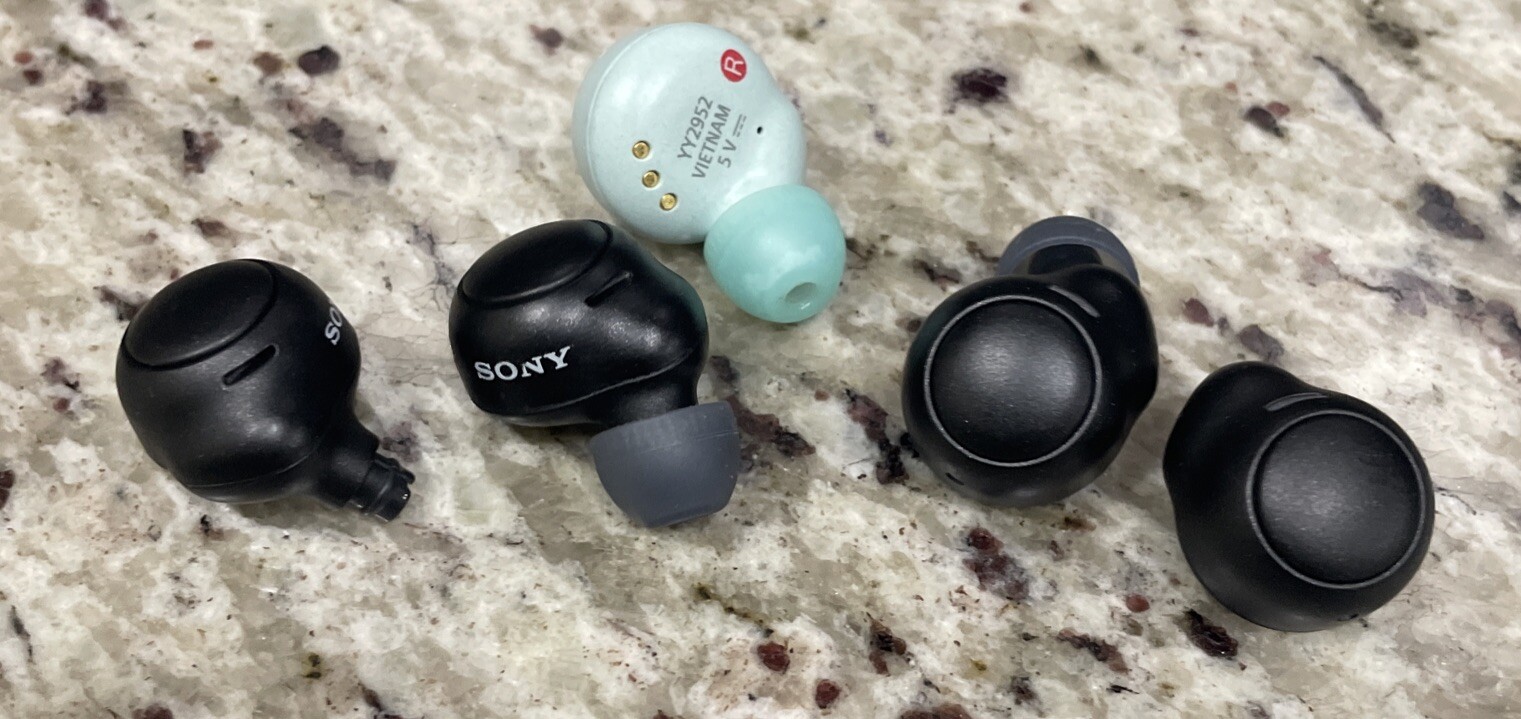 FAULTY bundle of 5 x Sony WF-C500 earbuds (multiple Color) Bluetooth FOR PARTS