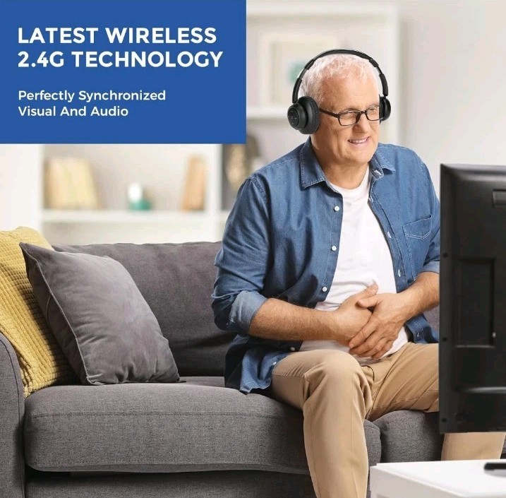 ZUPVIY Wireless Headphones for TV Watching, TV Headphones Wireless for Adults
