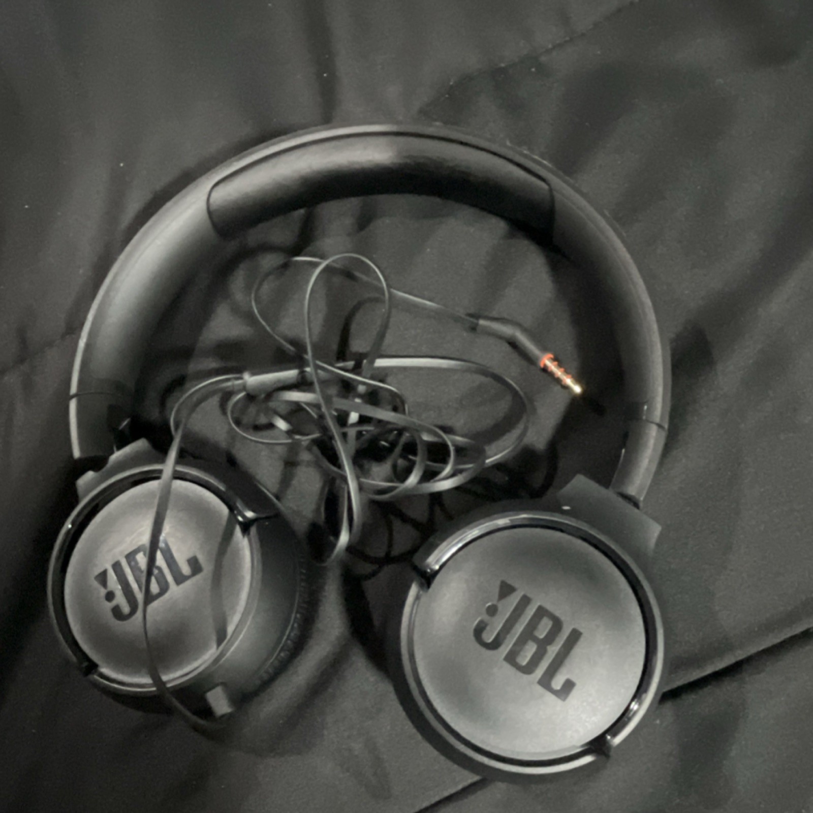 JBL Wired On-Ear Headphones Black 3.5mm 40mm Drivers 3ft Adjustable Band