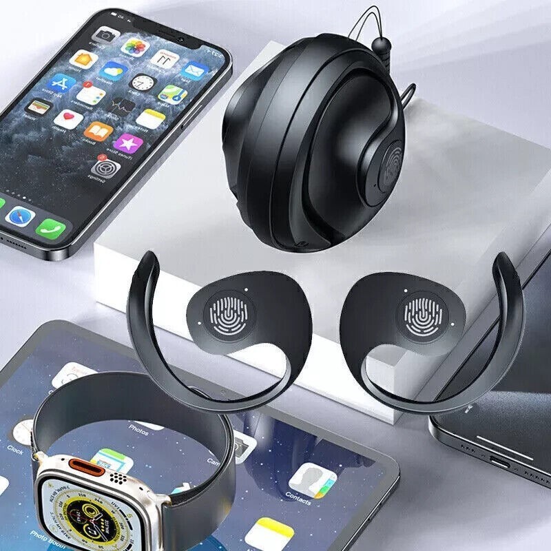Ear Hook Mini Bluetooth 5.3 Headset TWS Earphones Earbuds Stereo Bass Headphones