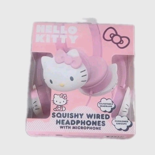 NIB! Sanrio’s Hello Kitty Squishy Wired Headphones with Microphone