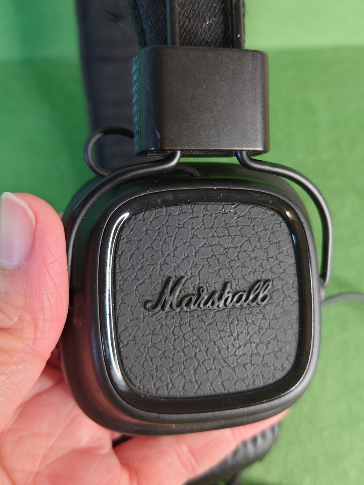Marshall Major II On-Ear Headphones Wired Black 3.5mm w/ Mic, Tested, Working