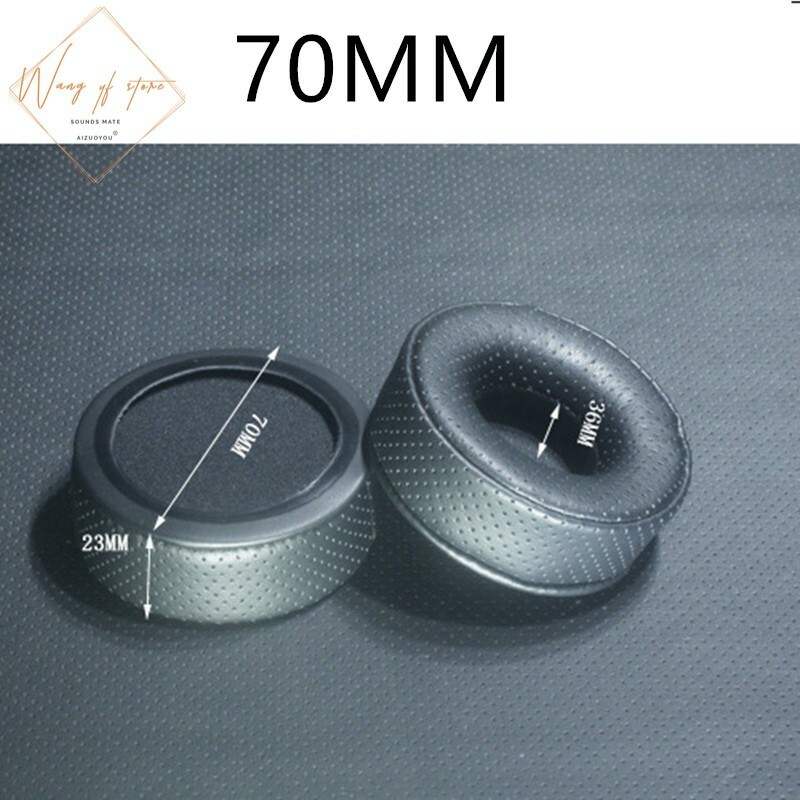 Round Perforated Breathable Memory Foam Earpads For Razer Sony AKG ATH Headphone