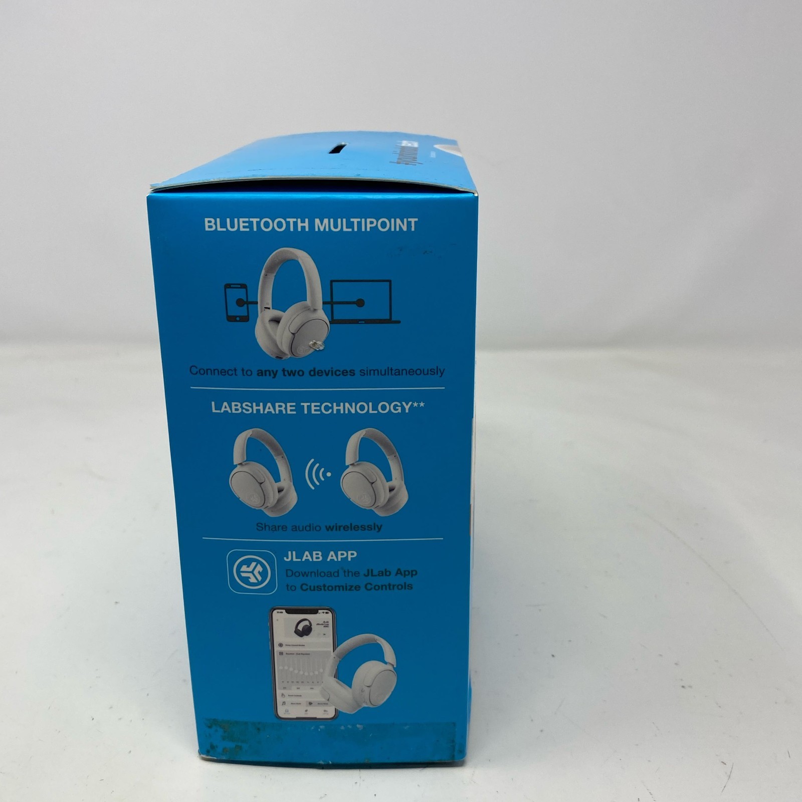 JLab JBuds Lux ANC Wireless Over-Ear Headphones Cloud White