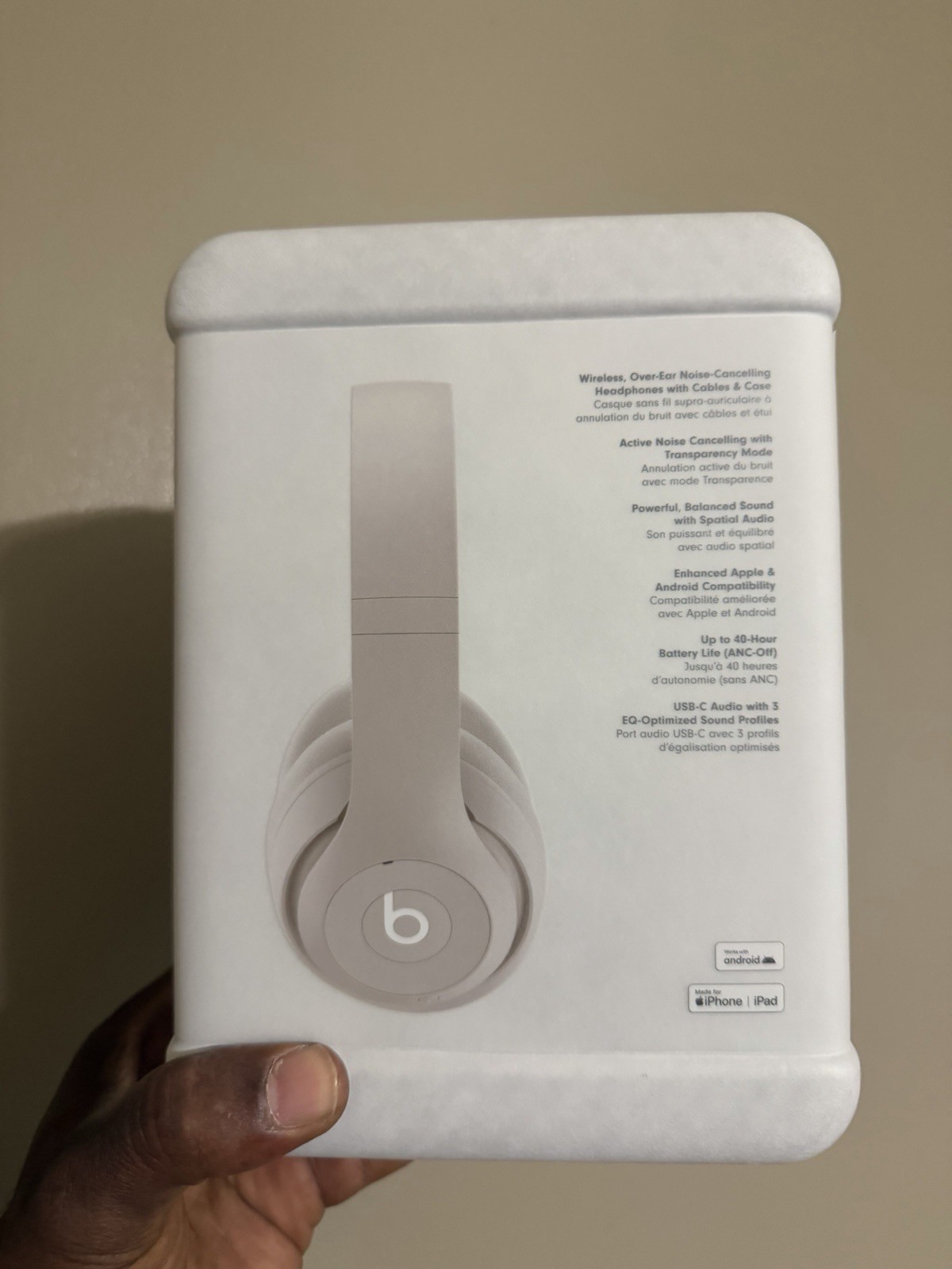 Beats Studio Pro Wireless Bluetooth USB-C ANC Transparency Over-Ear, Beige