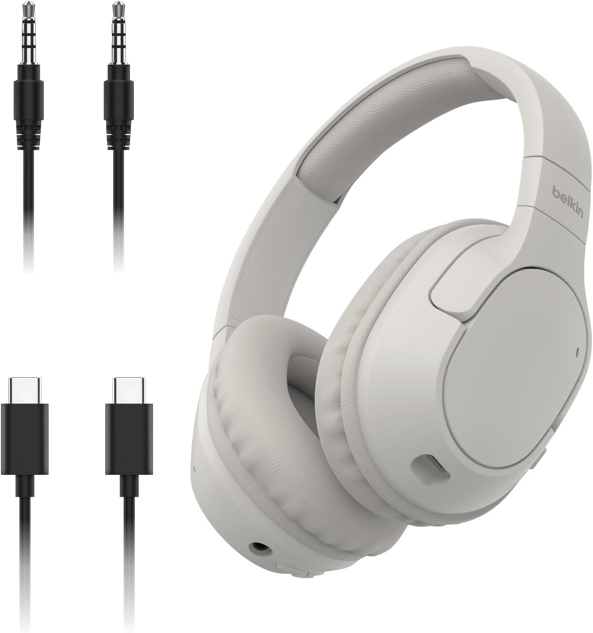 Belkin Soundform Surround Bluetooth Over-Ear Headphones – Environmental Noise Ca