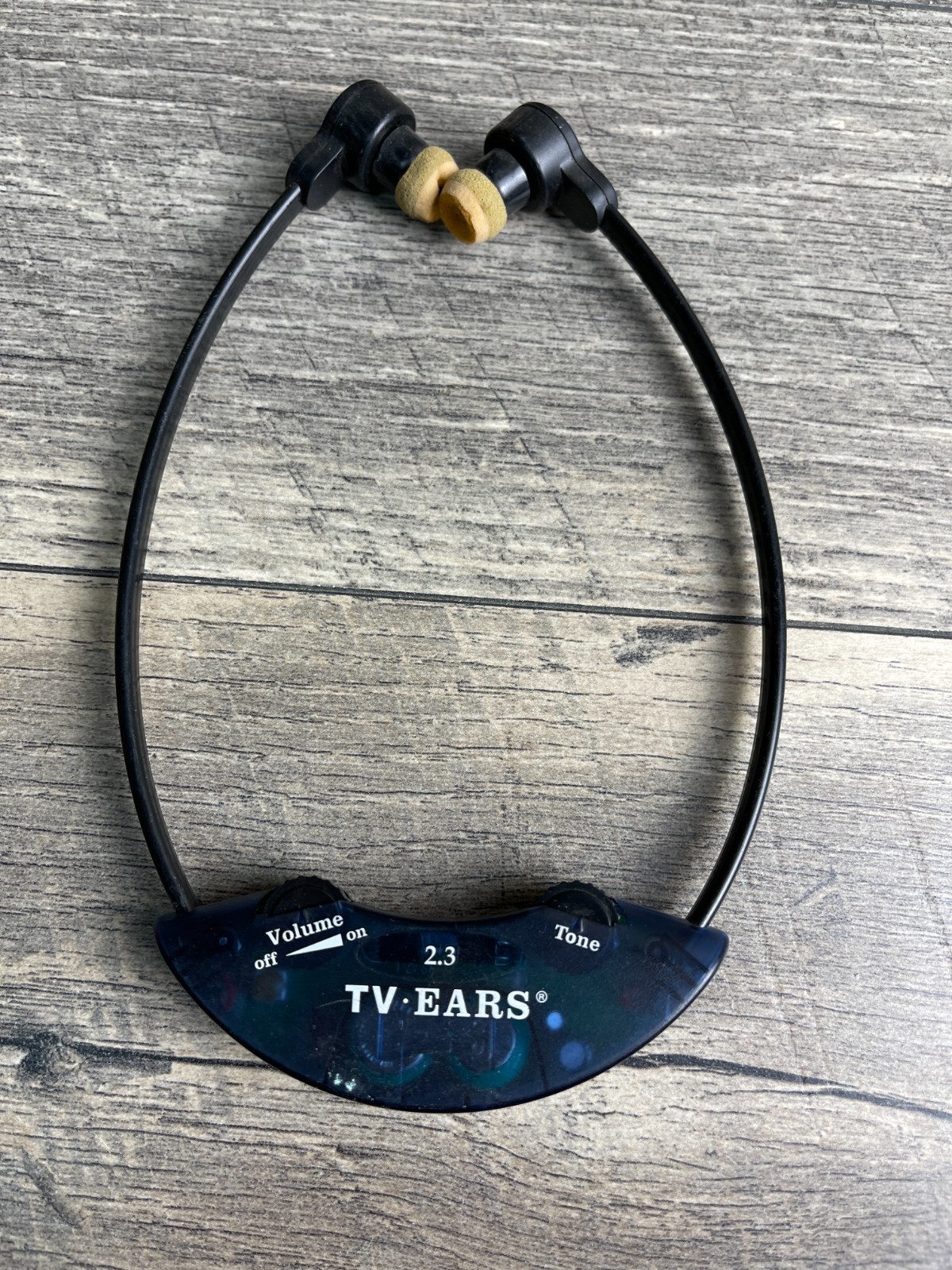 TV Ears 10321 Wireless Headset Black Adjustable with Charging Dock & Adapter