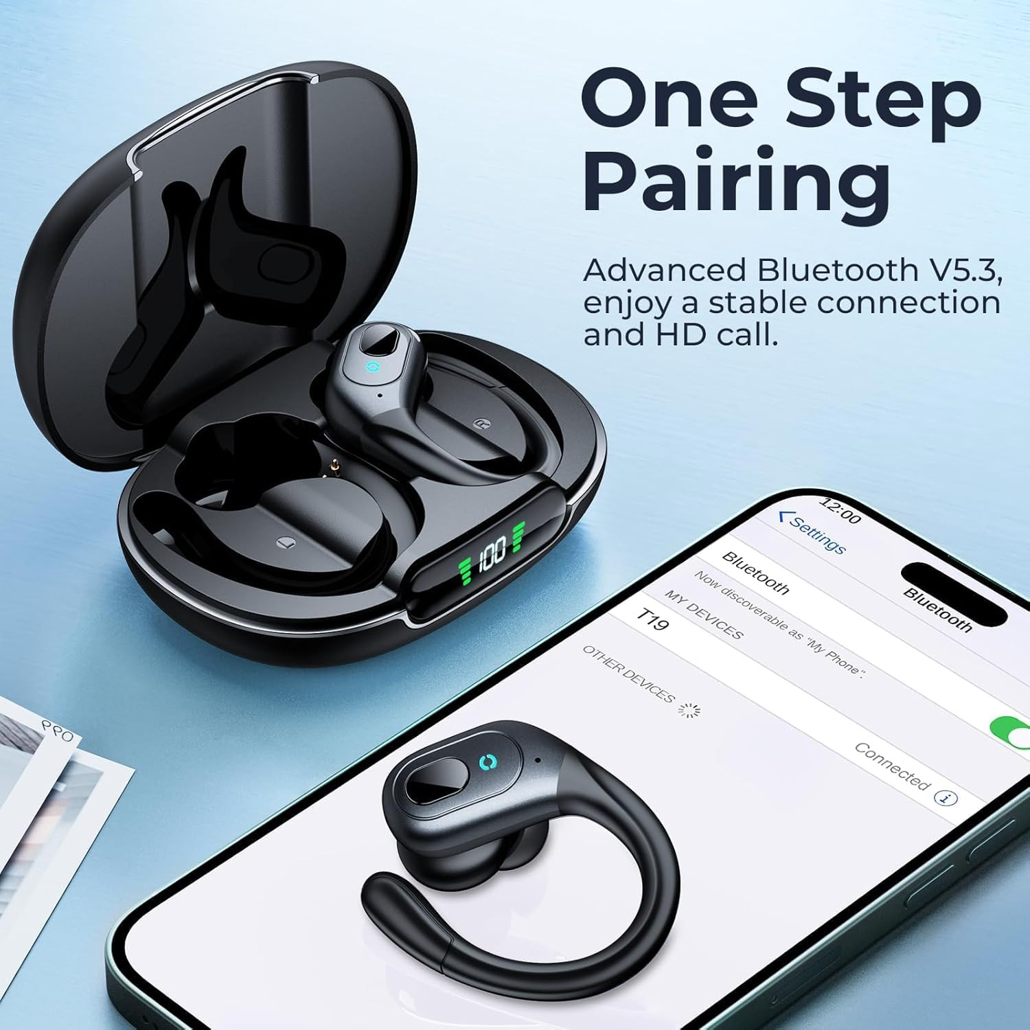 Wireless Active Noise Cancelling Earbuds, 90Hrs Playtime, IPX7 Waterproof