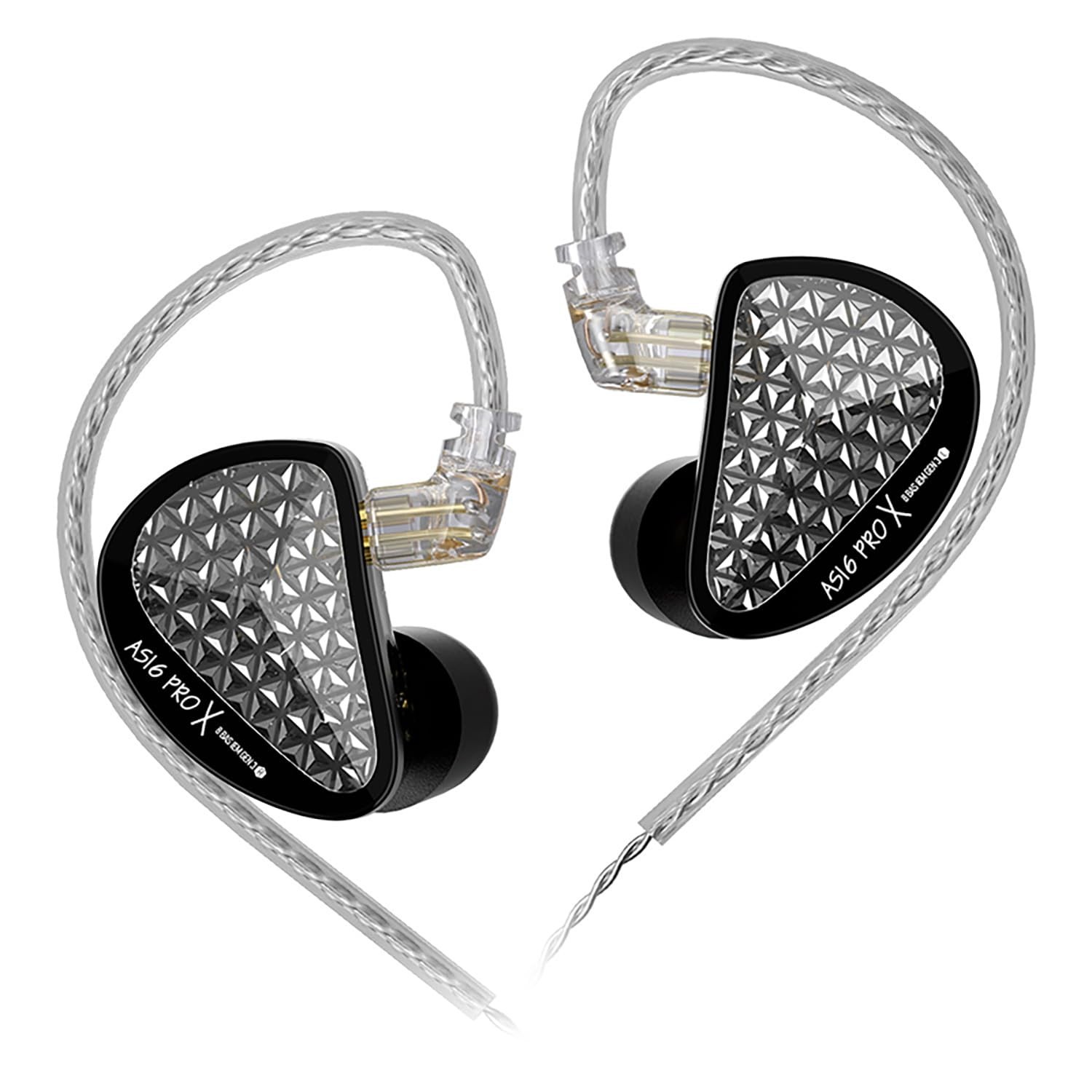 KZ AS16 PRO X 16BA Balanced Armature IEM Earphones for Musicians Singers