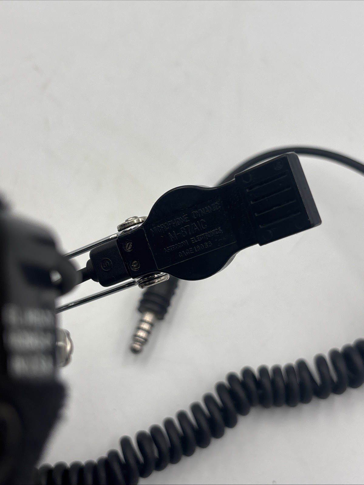 Military David Clark H10-76 Aviation Headset Noise Canceling Mic Coiled Cord