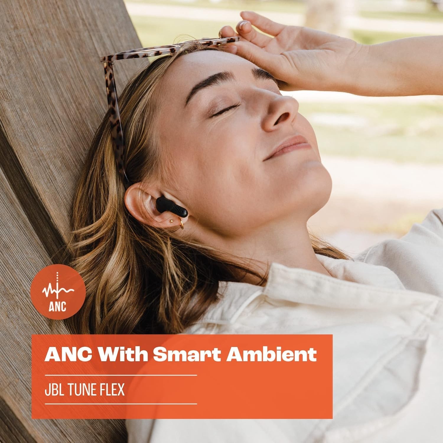 JBL Tune Flex True Wireless Earbuds Active Noise Cancellation In Ear – White