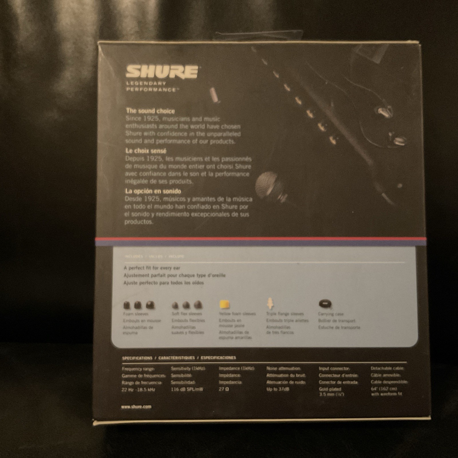 Shure SE315 Sound Isolating In-Ear Earphones Wired brand new sealed