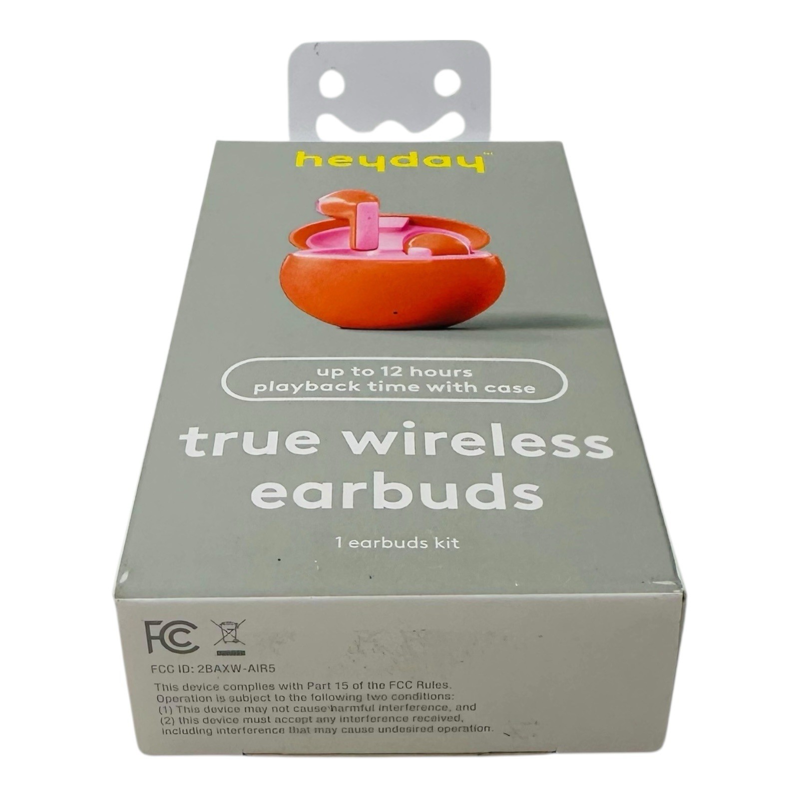 Lot of 3 Heyday True Wireless Earbuds Coral Orange Earbuds – Sealed Boxes