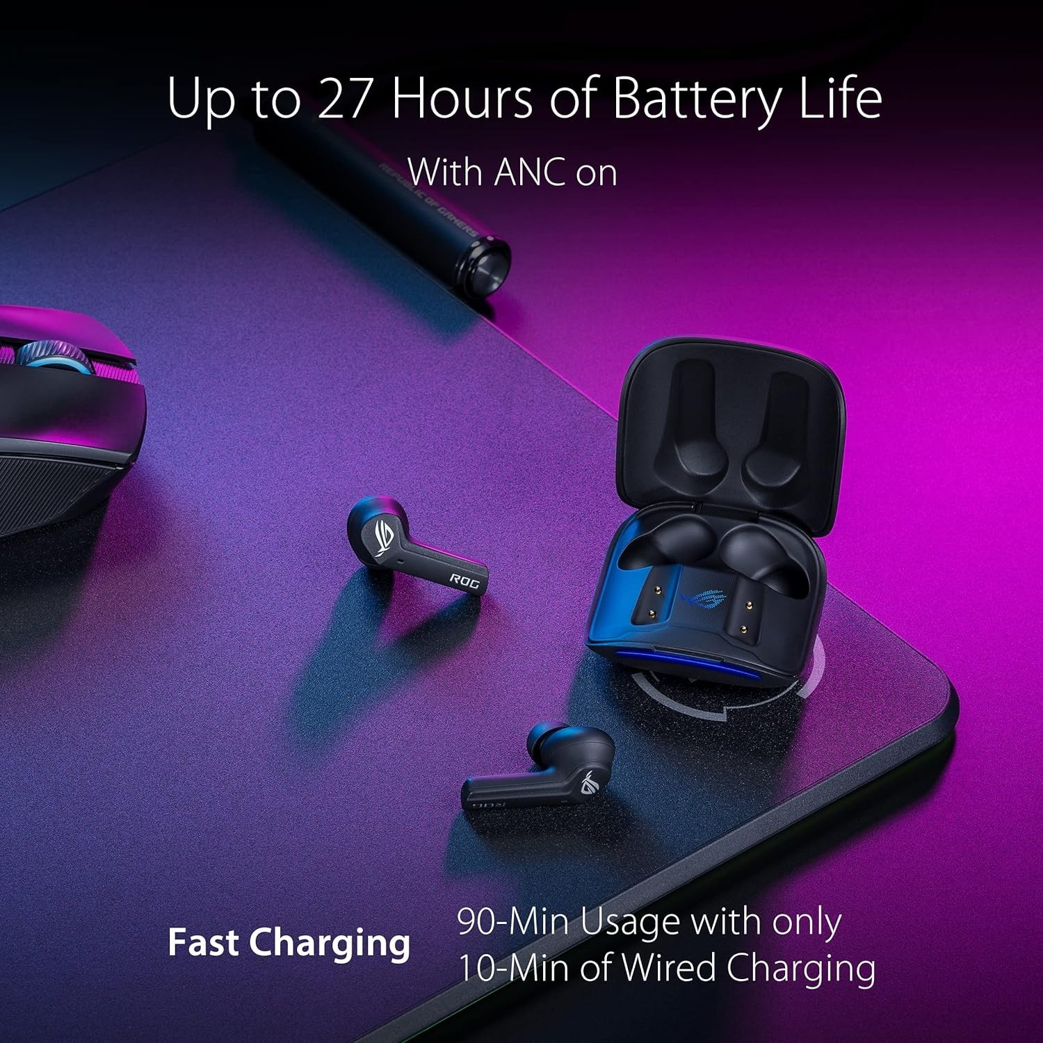 ASUS ROG Cetra True Wireless Gaming Earbuds – for PC, Mobile, Switch, Ally/X