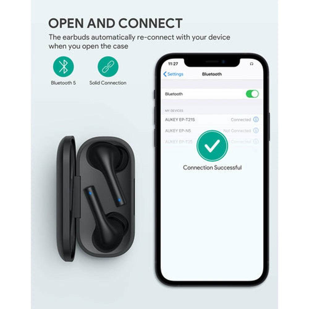 EP-T21S Bluetooth Headphones True Wireless Earbuds For iPhone Samsung Android