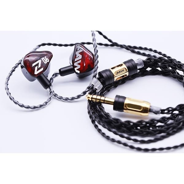 Hybrid IEM AAW Z06 4.4mm Balanced Wired Earphones Bass Audiophile
