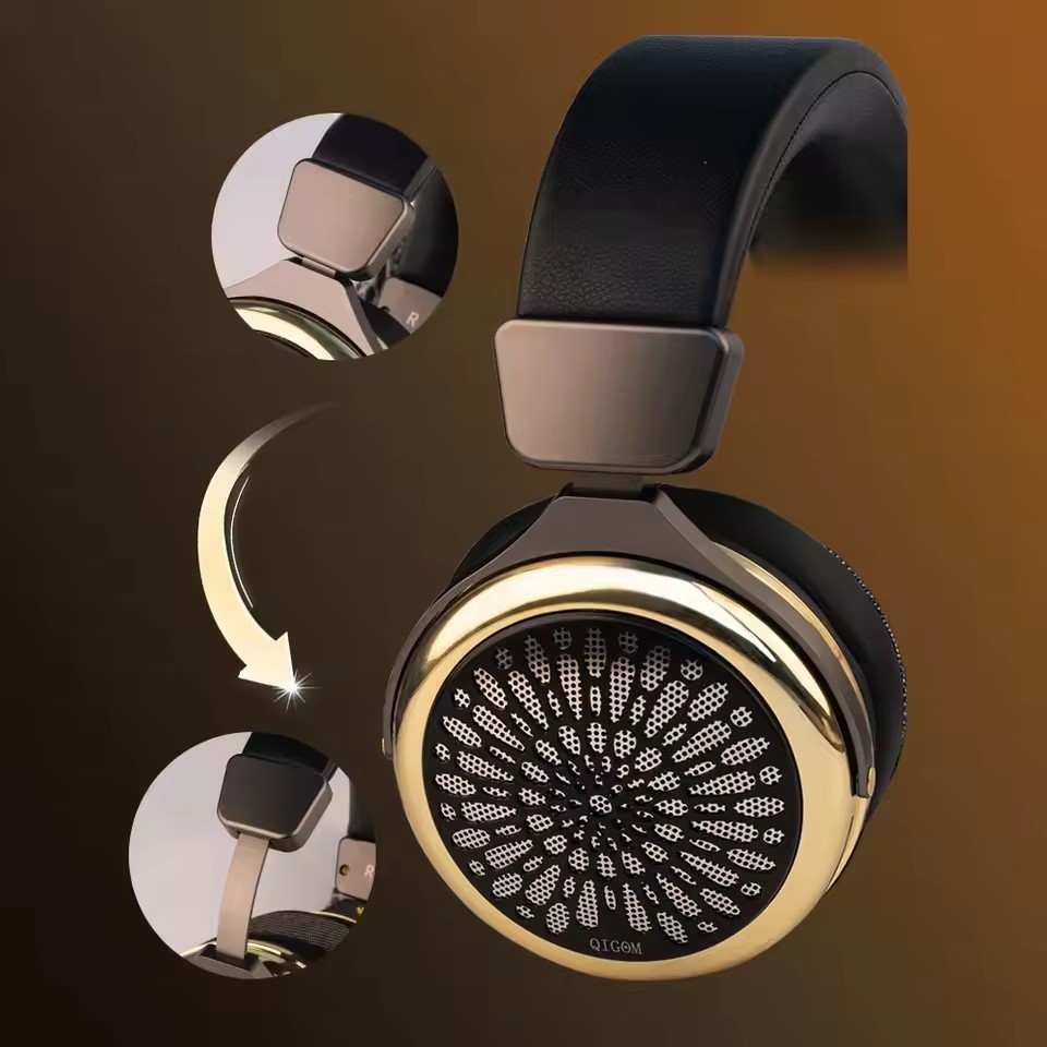 QIGOM HIFI Headphone Demon Saint 30Ω 110MM Orthodynamic, Wired HIFI Headphone