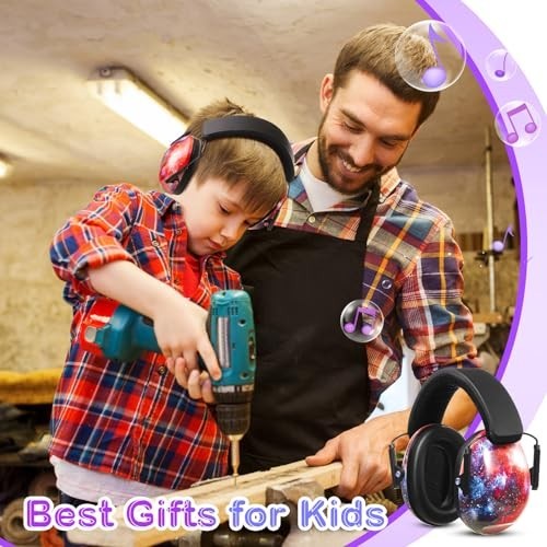 6 Pcs Noise Cancelling Ear Muffs for Kids & Adults, 27dB Hearing Protection, Sty