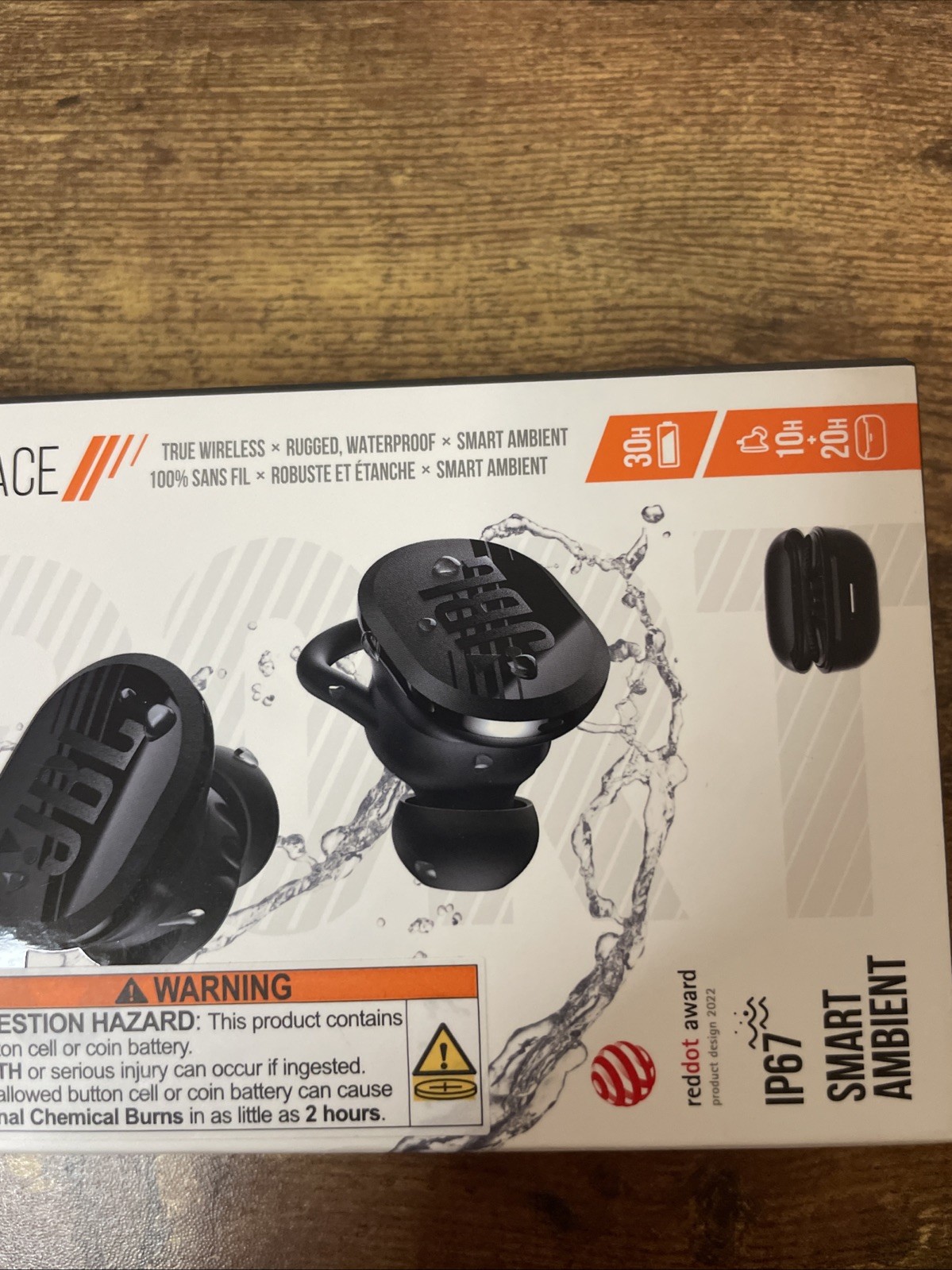 JBL Endurance Race True Wireless Headphones IP67 Smart Ambient