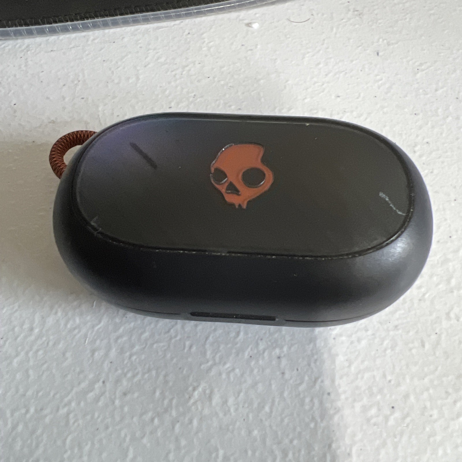 AS IS Skullcandy Sesh ANC Noise-Canceling True Black/Orange S2SAW (NEED REPAIR)