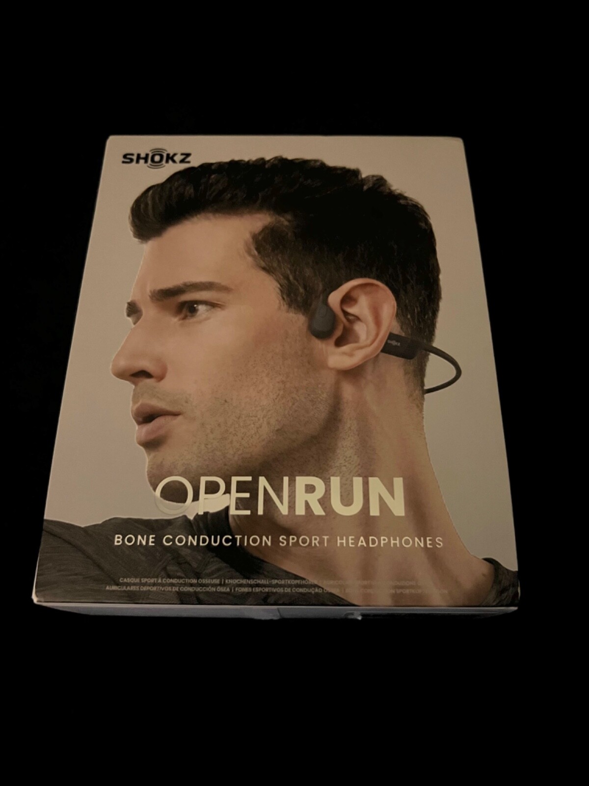 Shokz OpenRun Wireless Bone Conduction Headphones – Black (S803BK)