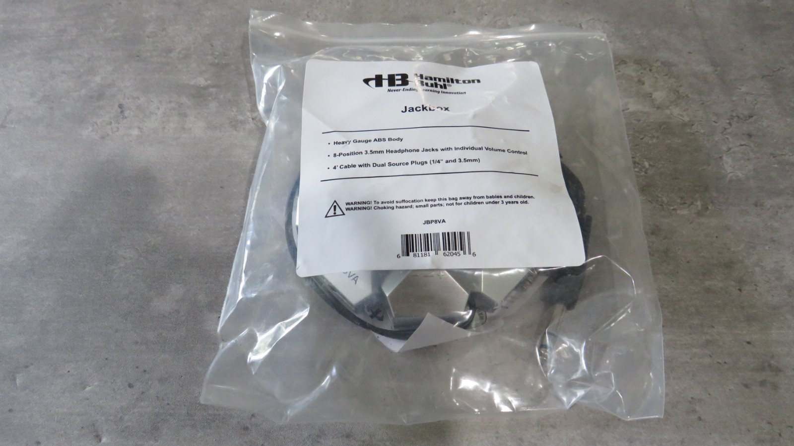 HamiltonBuhl Jackbox – 8 Position, 3.5mm Stereo with Individual Volume Controls