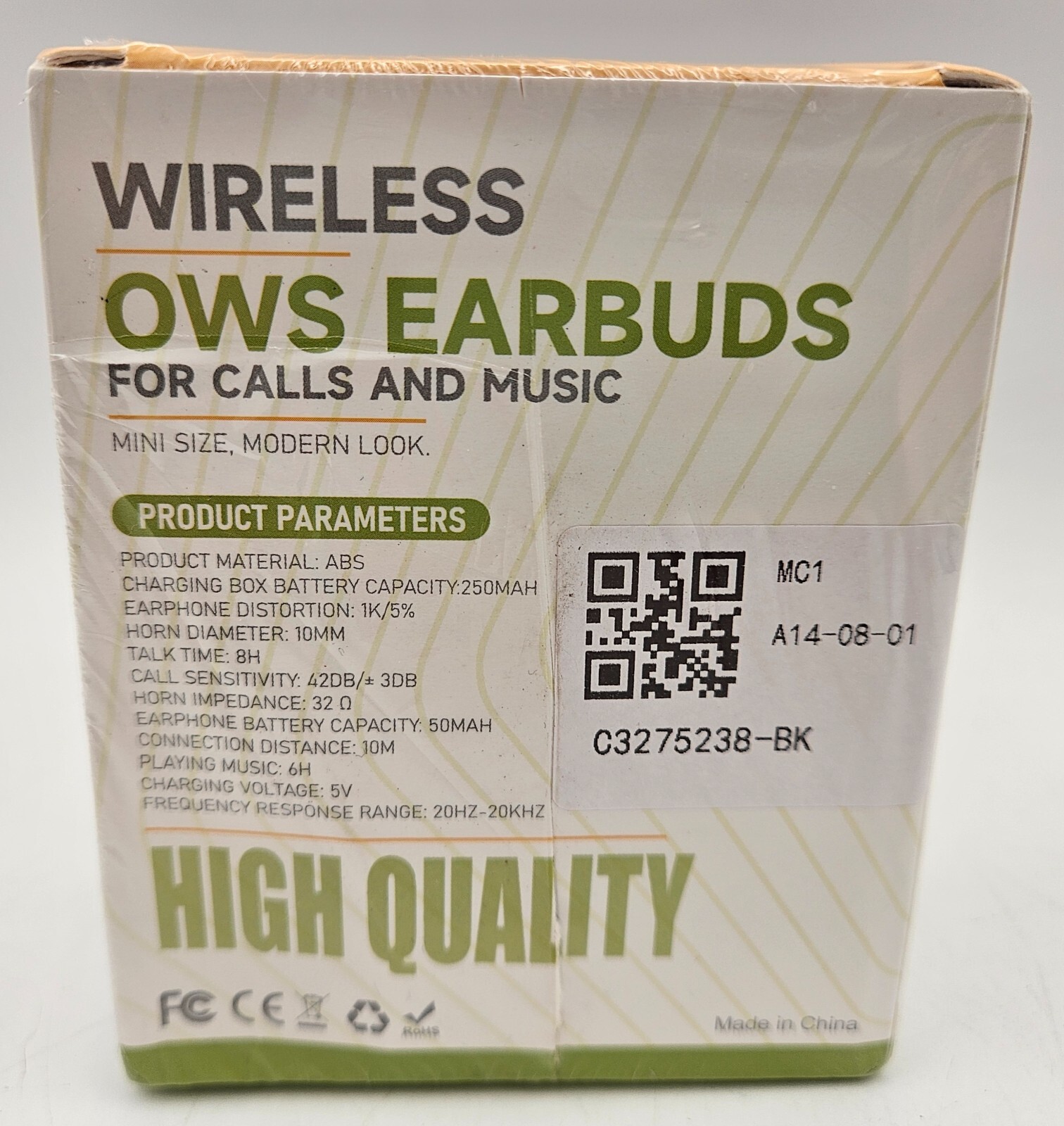 OWS Wireless Earbuds V5.4 Fast Charging Calls & Music