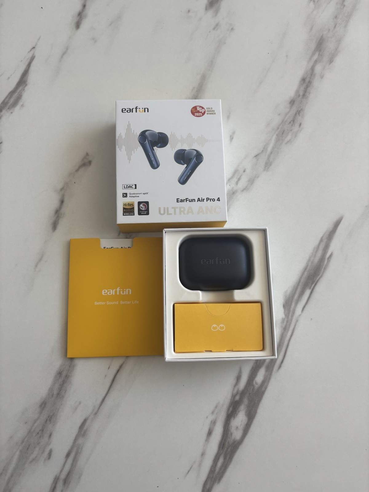 EarFun Air Pro 4 Adaptive Hybrid Noise Canceling Wireless Earbuds, Blue