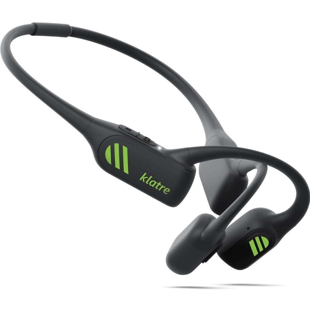 Bone Conduction Headphones Klatre LS1 Open-Ear, Water Resistant. Olive