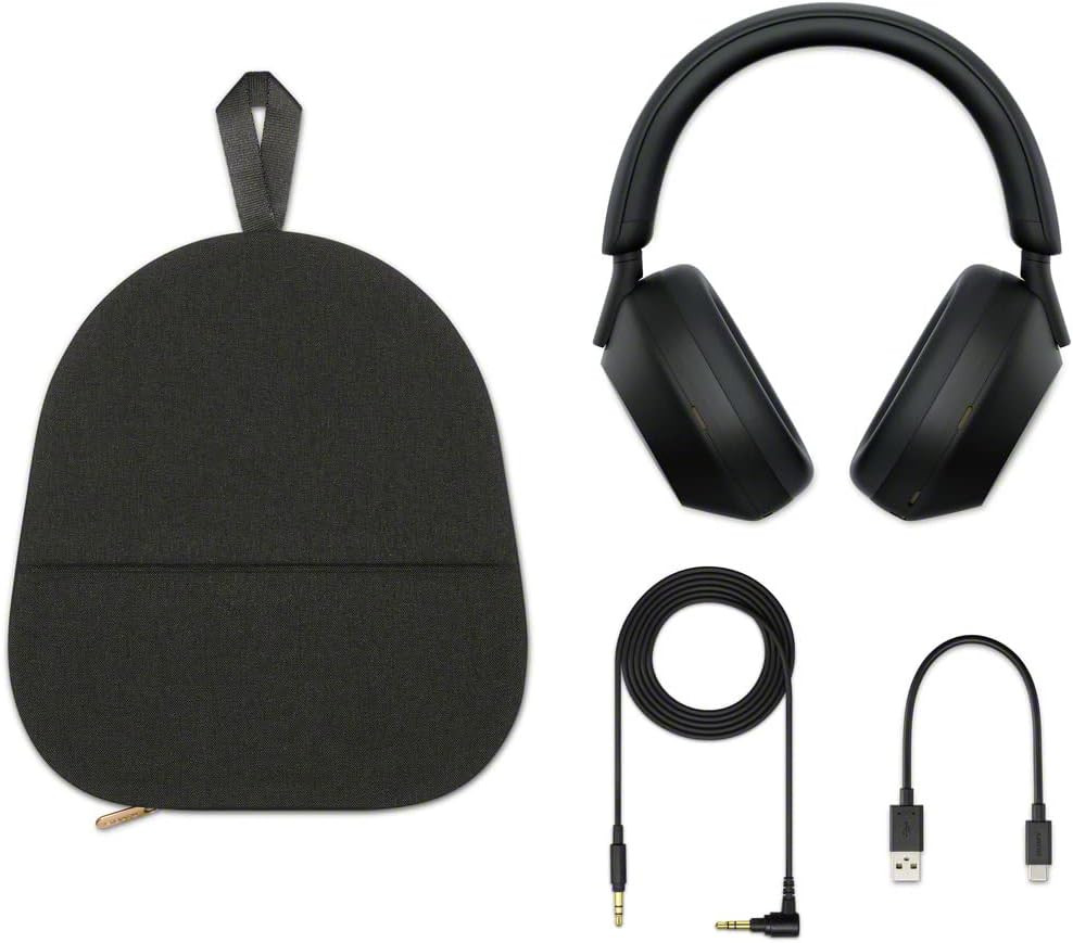 WH-1000XM5 Premium Noise Canceling Headphones, Auto NC Optimizer, 30-Hour Batter