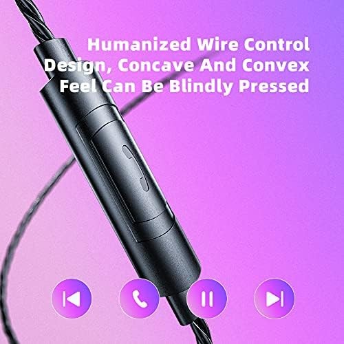 HJX QKZ AK6 Pro Wired IEM for Gaming Earbuds with MIC, in Ear Monitor Black