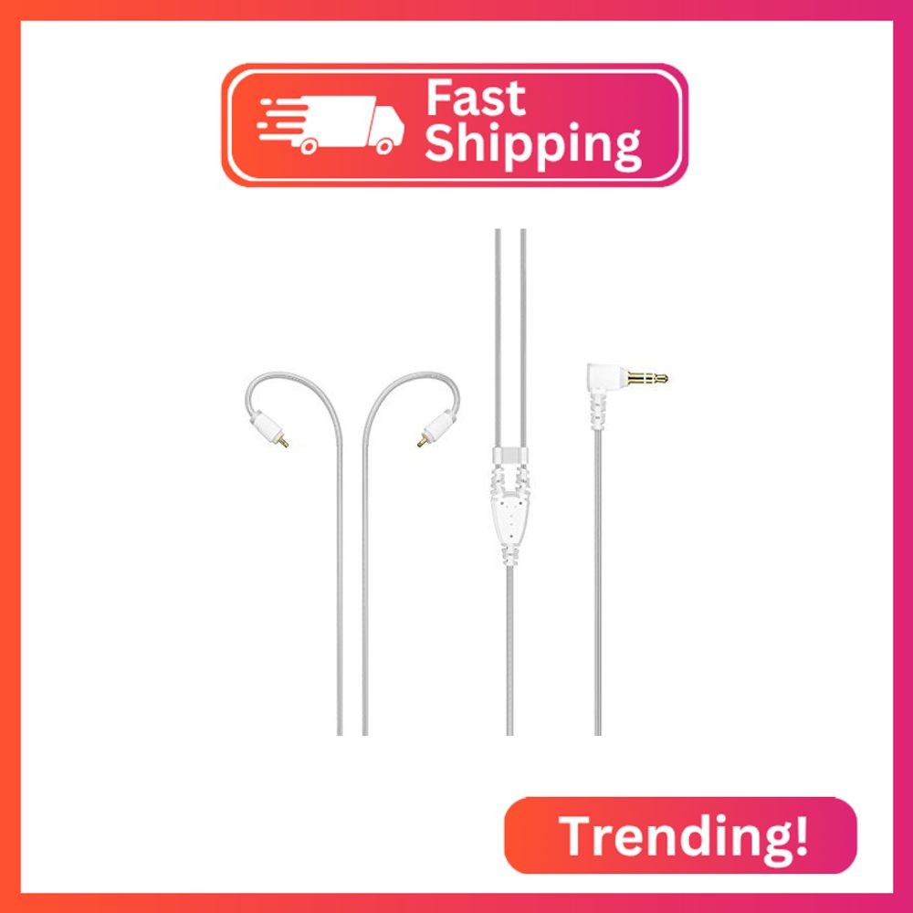 MEE audio MX PRO Series and M6 PRO Replacement Stereo Audio Cable (Clear), 51 in