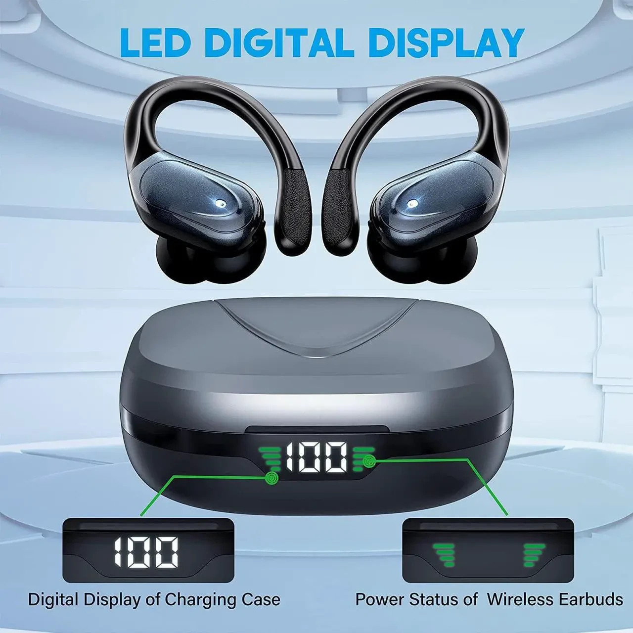 Ture Wireless Earbuds, in Ear Bluetooth Headphones with Built-in Mic