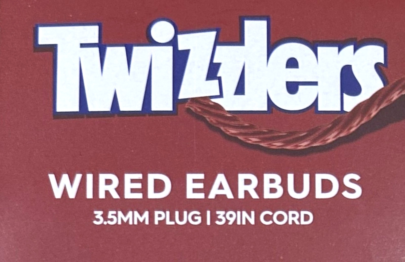 Twizzler 3.5mm Jack in Ear Headphones w/ Mic & Volume Control for most Devices