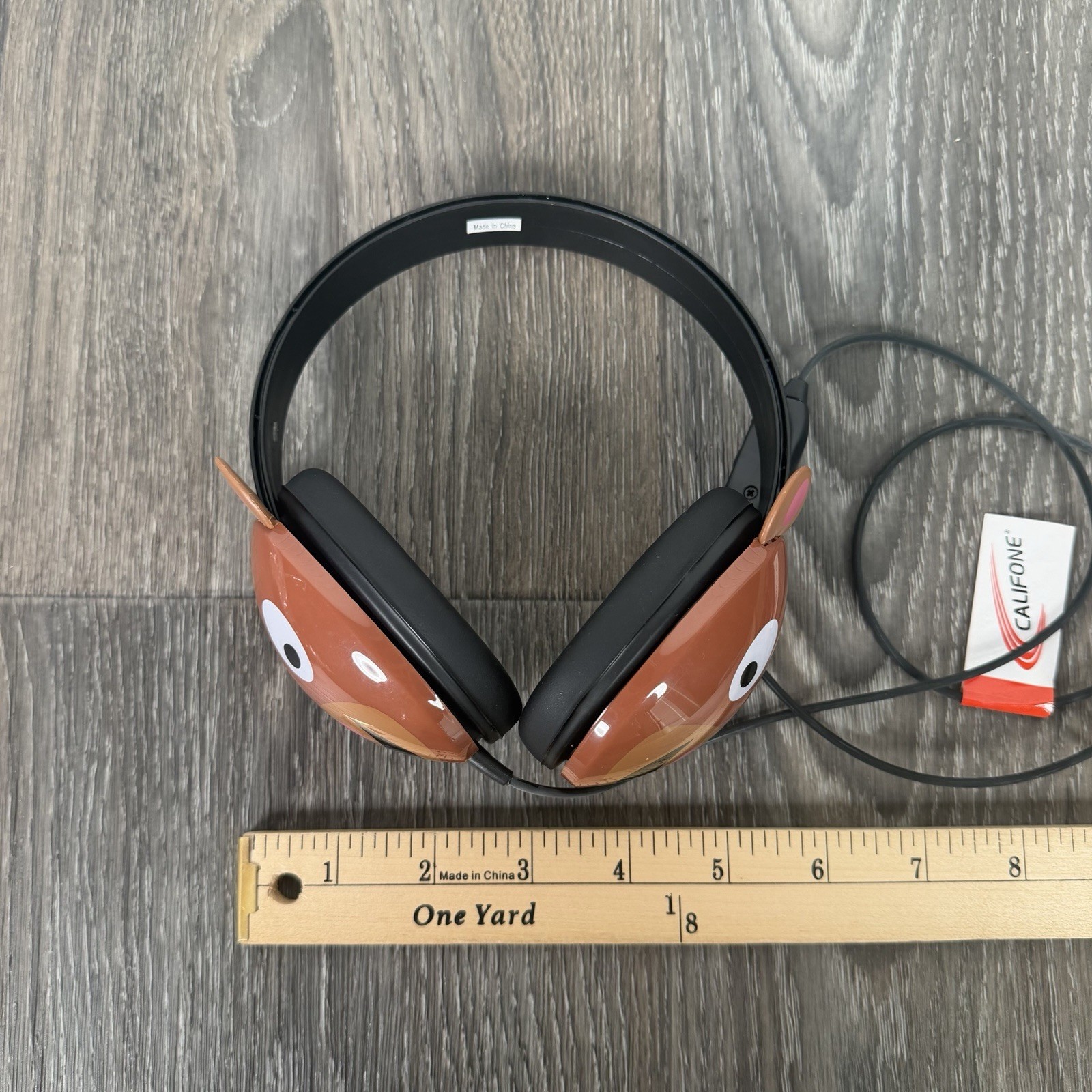 Califone Kids Bear Headphones Listening First Stereo 2810-BE Wired Vintage Y2K