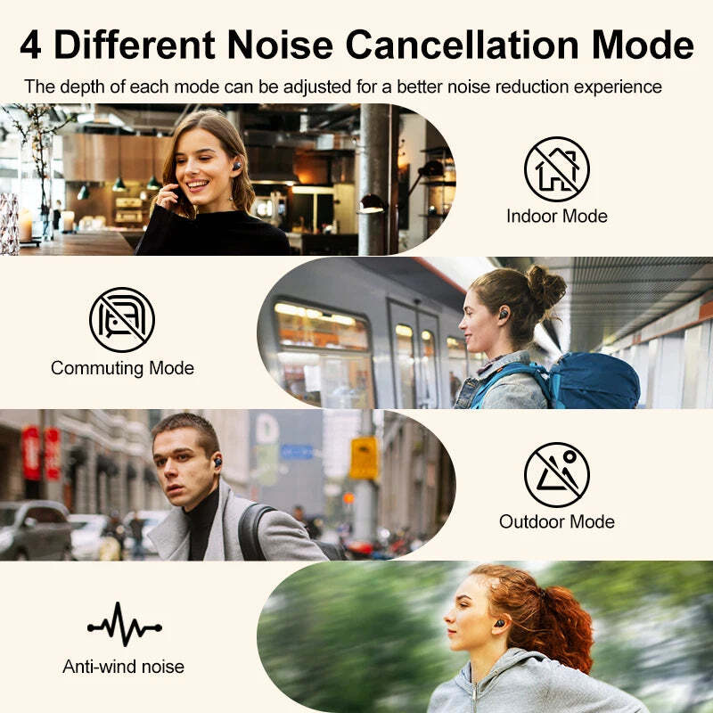 QCY HT07 ArcBuds ANC Wireless Earphones 4 Modes 40dB Noise Cancellation Earbuds