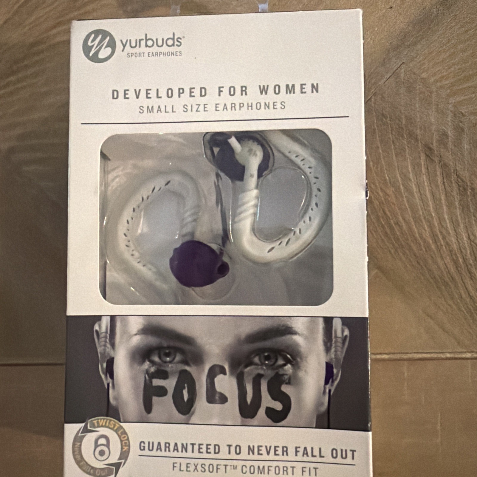 Yurbuds Focus Sport Women’s Headphones Purple Over Ear Brand New