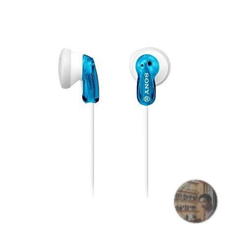 Sony MDRE9LP Blue Earbud Headphones 13.5mm Driver Neodymium Magnet New