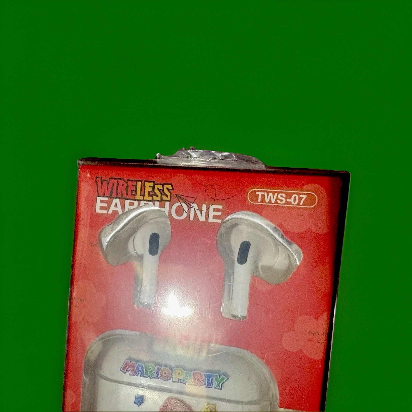 TWS-07 Super Mario Bluetooth, Wireless Earbuds W/ Charging Case & Handheld Game