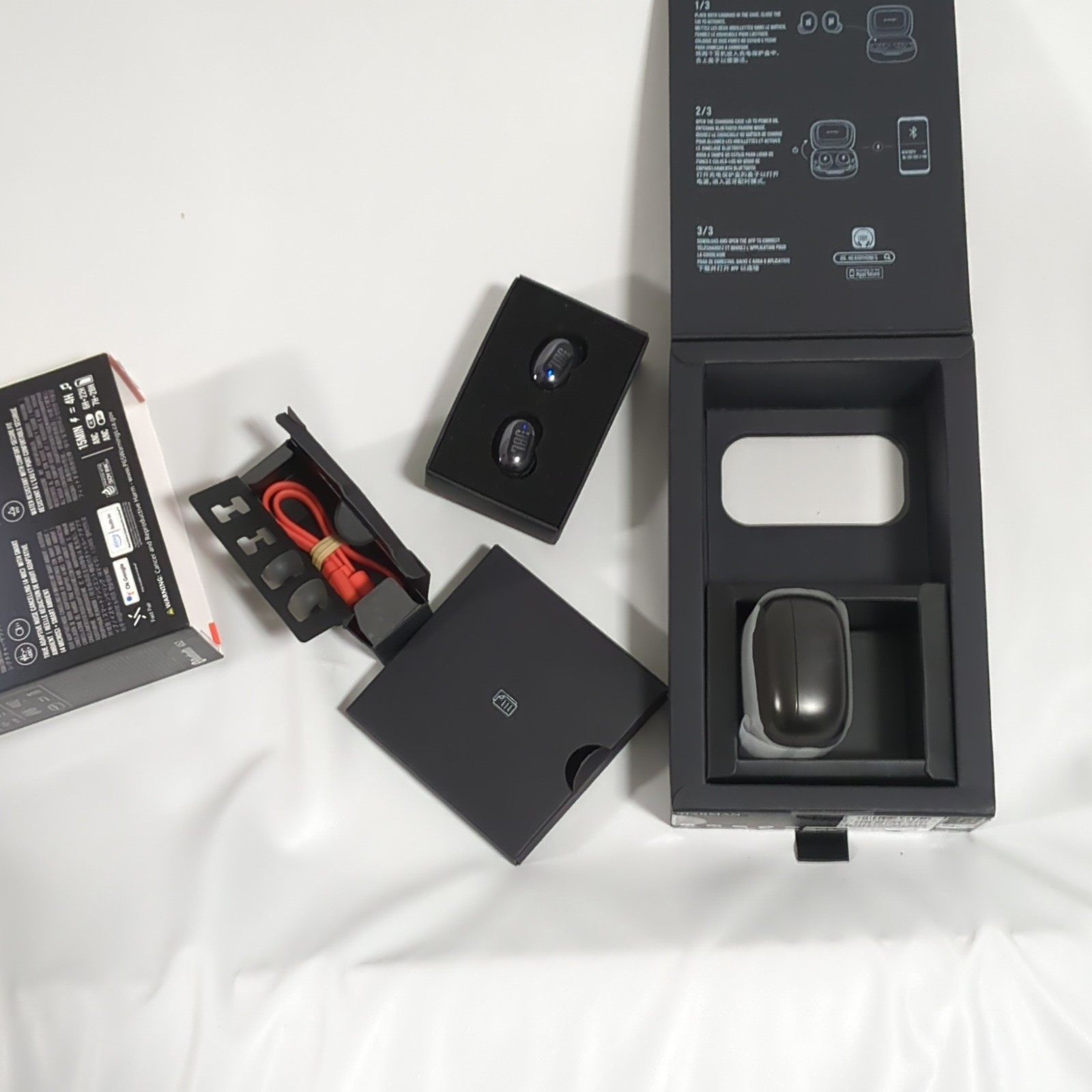 JBL Live Free 2 TWS In-Ear Earbuds ANC Bluetooth with Charging Case, Black